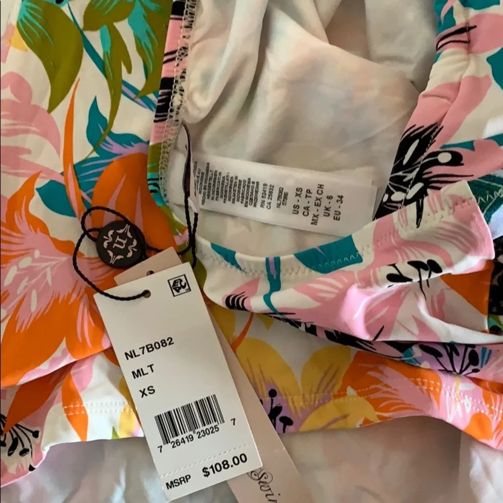 NWT Nanette Lepore Copa Cubans Honey Tankini‎ Top